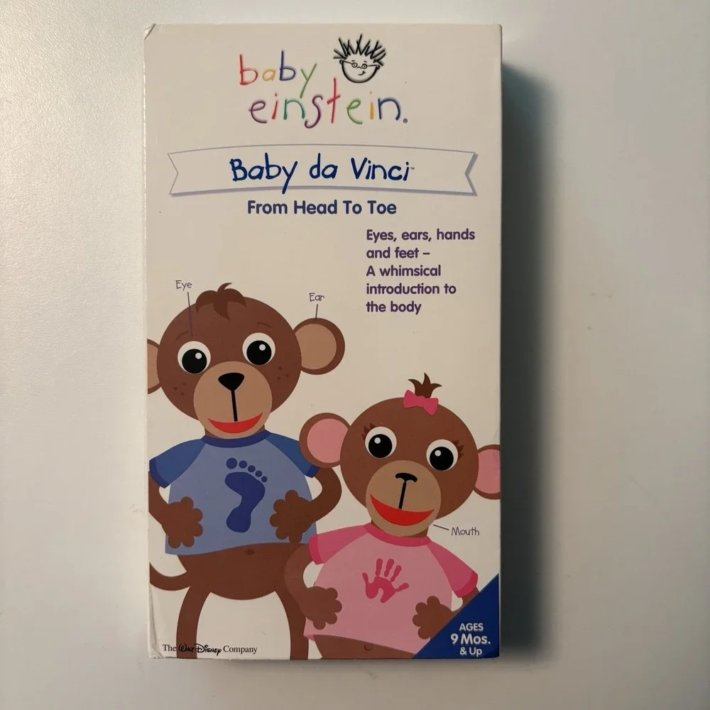 Baby Einstein Baby Da Vinci From Head to Toe VHS Tape 2004 Educational RARE OOP